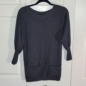 Juicy Couture Born in the glamorous USA grey 3/4 sleeve sweater size s / m